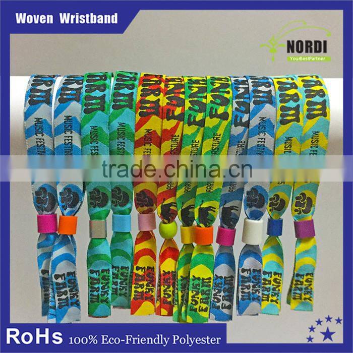 Promotional factory direct sale price woven wristbands&rfid wristband