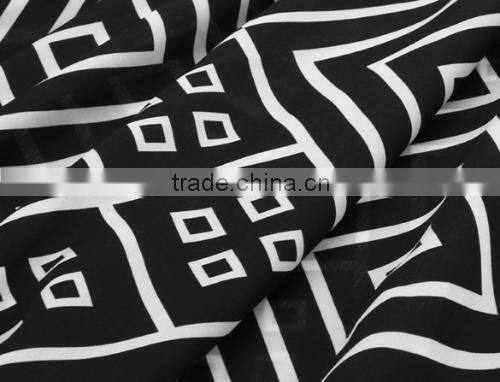 New Lady Women's Fashion Maxi Geometric Print Casual Long Pleated Party Skirt