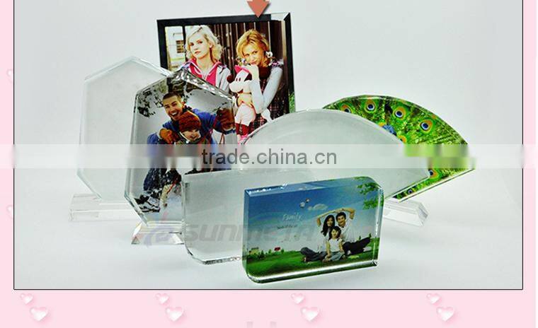 Blank sublimation crystal with coating ,crystal couvenir