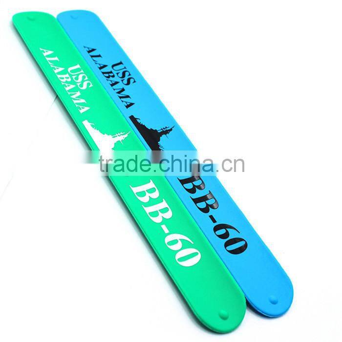 Wholesale High Quality Cheap Custom Silicone Slap Bracelet
