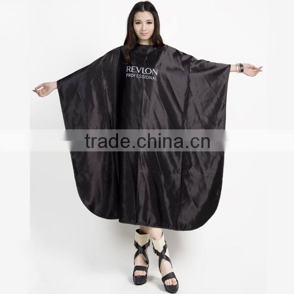 cheapest professional highest quality polyester,waterproof & oil, metal snap neck Closure hairdressing cape