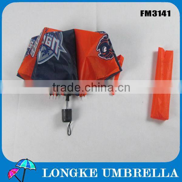 umbrella fashion mini pocket 3 fold umbrlla f/manual open foldable umbrella