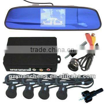 car Mirror display Parking Sensor system with reverse camera