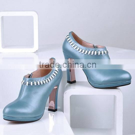 ladies high heel boots shoes china shoe factory fashion safety leather shoes CP6670