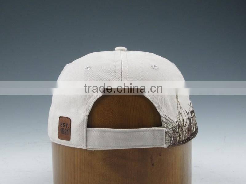 Cotton baseball caps washed sports cap with Velcro adjustable