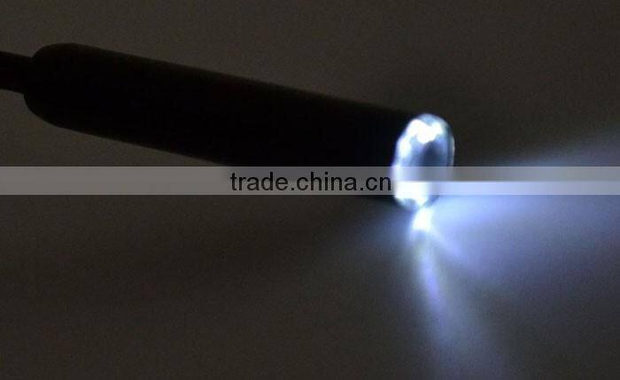 Portable diameter10mm Cable length 7m Waterproof snake hard wire driver usb endoscope camera