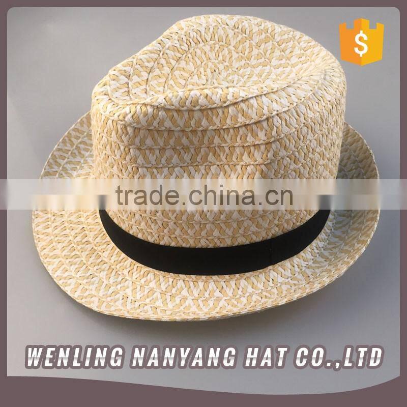 Affordable Custom Vintage Design Man Headwear Jazz Fedora Straw Hats