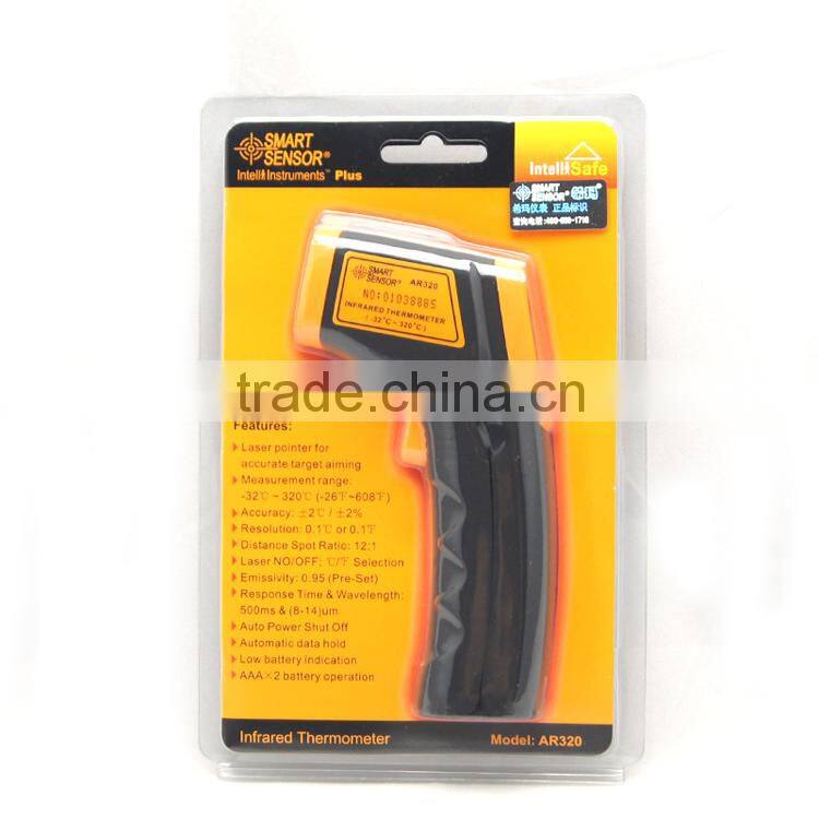AR320 Digital Non Contact Laser Food Temperature Meter With Backlight Function