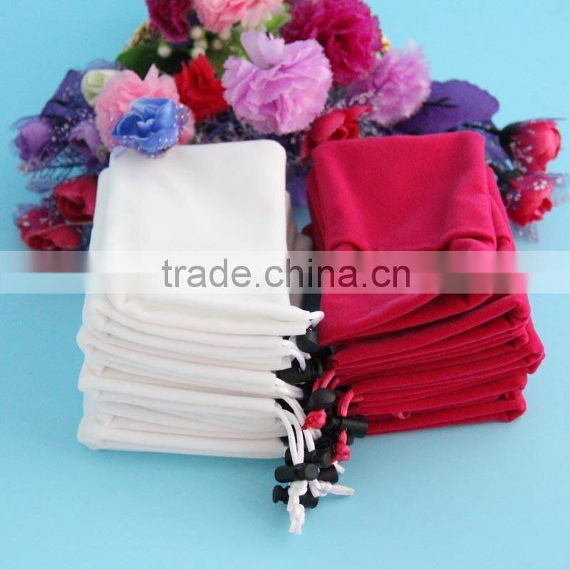 Gift packing Grey Mini Velvet Bag Pop-up Handle