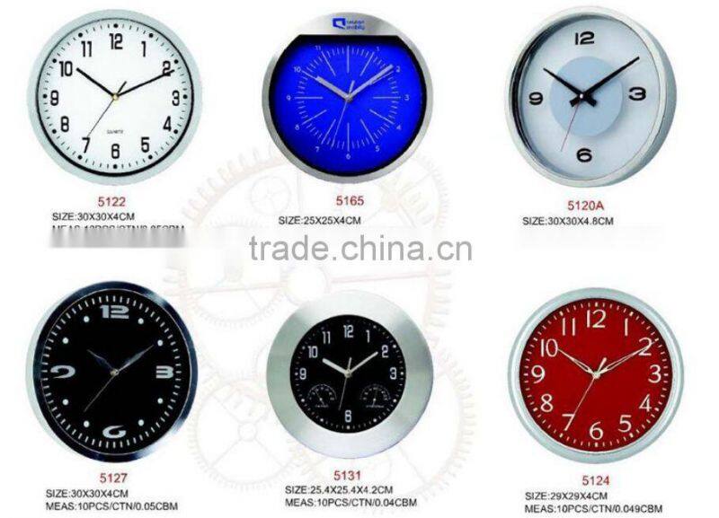 12 Inch wall clock Metal Wall Clock for Promotional Gifts