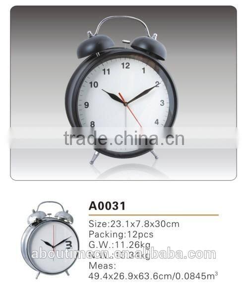CE RoHS Metal/iron desk clock /executive desk clock for promotion