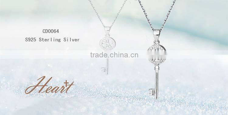 Beautiful rhinestone necklaces pendants silver jewelry thailand