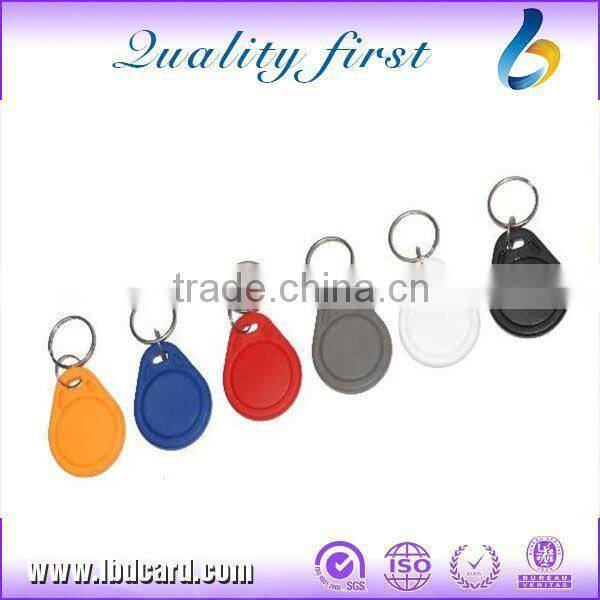 RFID Fudan 4K ABS Key Fobs With Bungee Cord