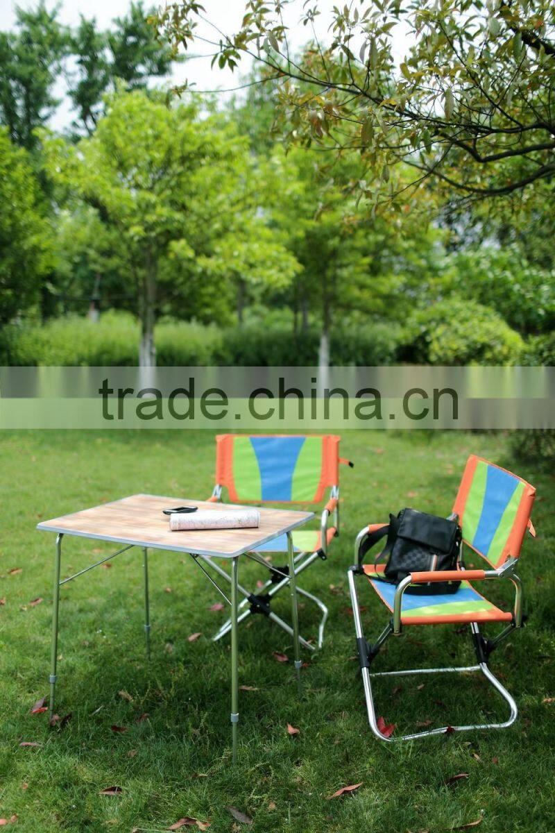 Aluminum folding table camping table outdoor table with injection border