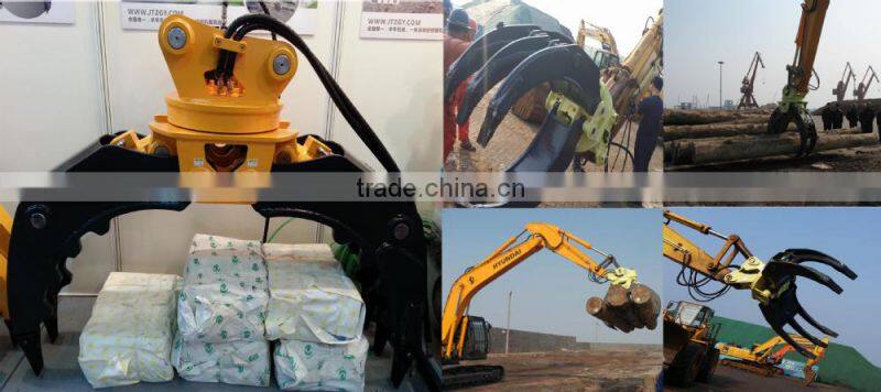 multifunction swing bearing grapple for excavator