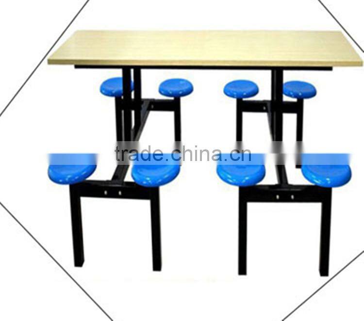 Tengya Restaurant Fiberglass School Canteen Table and Chair Dining Hall Furniture