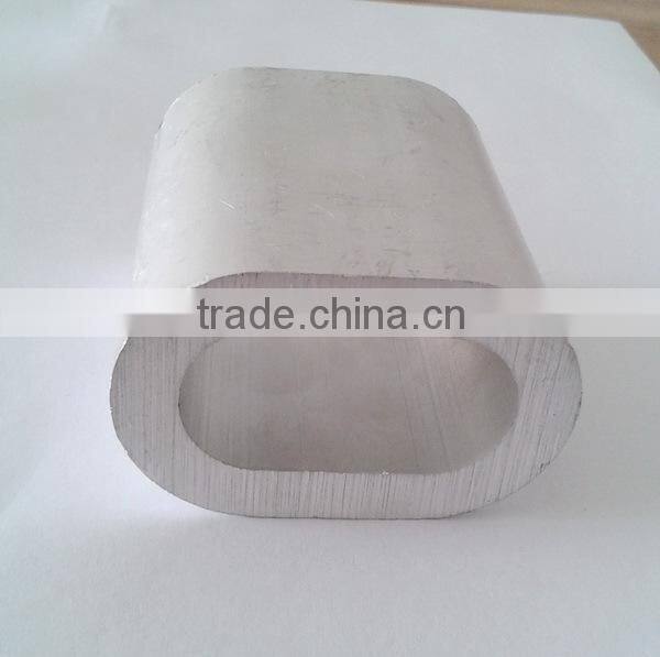 Flat Oval Pipe Sleeves Aluminium Ferrules