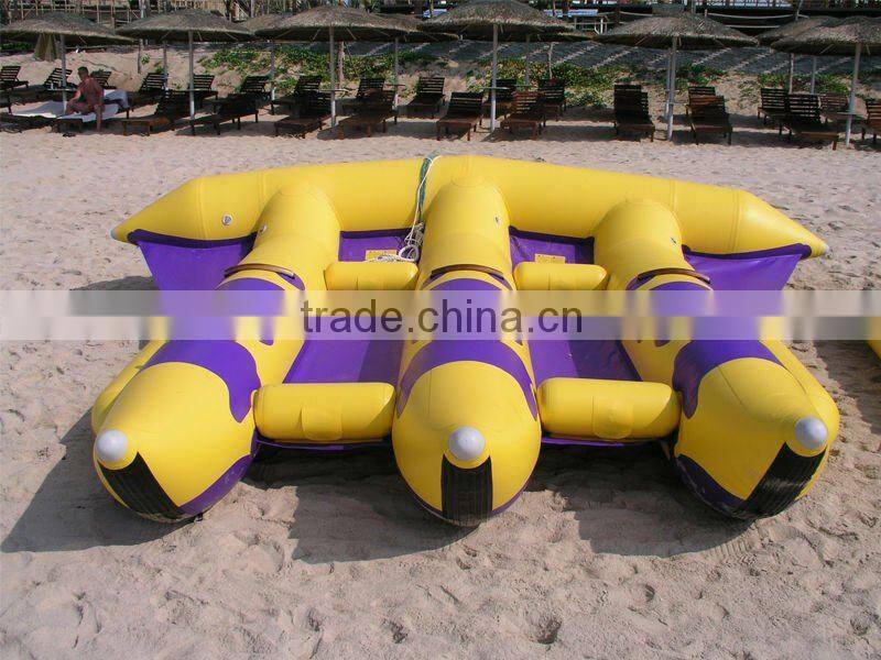 funny inflatable flying fish boat