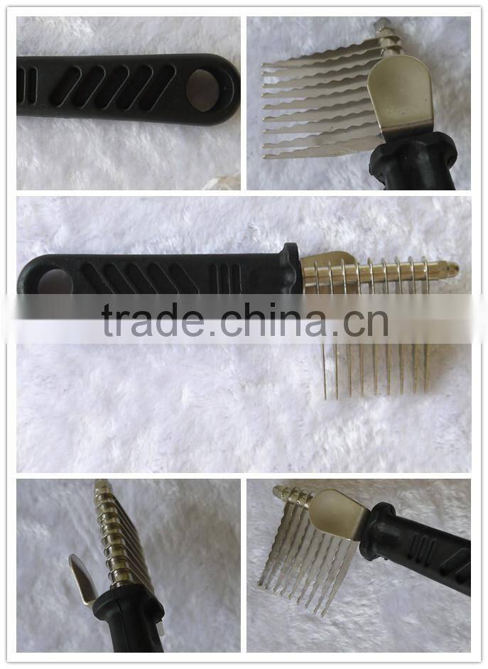 Pet comb with rotating teeth dog comb