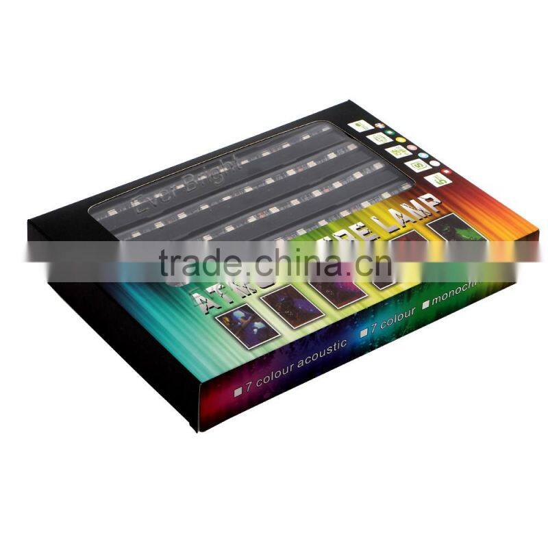 IP65 waterproof flexible 5050 led strip light auto atmosphere lamp 4x12SMD 5050 rgb led strip