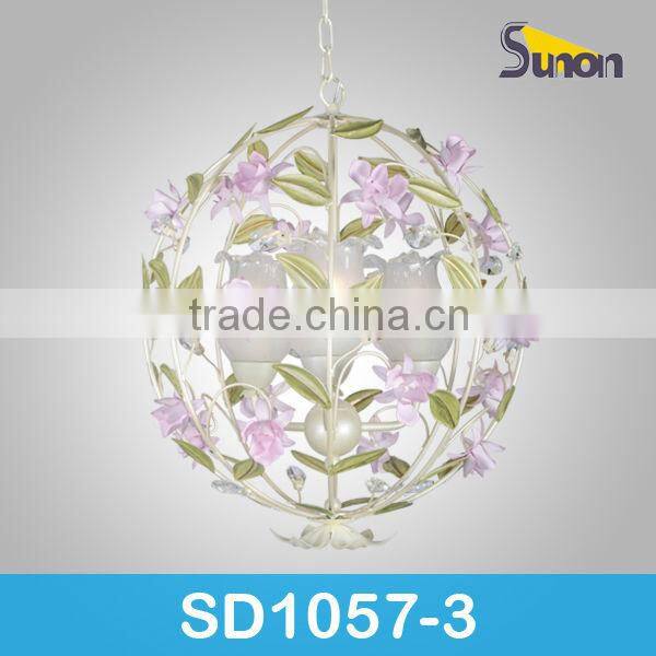 2014 wroughtiron paint chandelier handnade color rose flowers chandelier