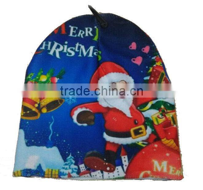 2016 fashion printing Embroidery Christmas hat , Christmas hat/gift for baby/adult