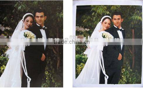 christmas gift of canvas painting from photo