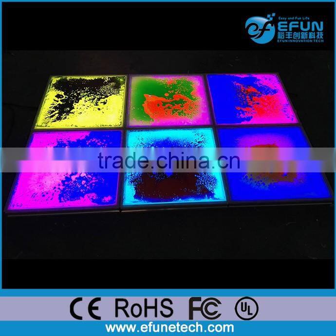 hot sale 2017 high glossy dance floor led color liquid crystal illuminated tile