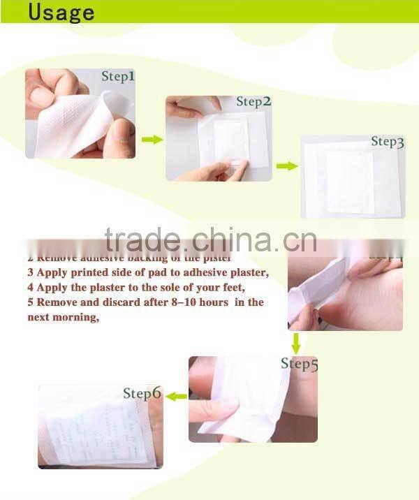 CE FDA approved Bamboo vinegar Detox Foot Pads