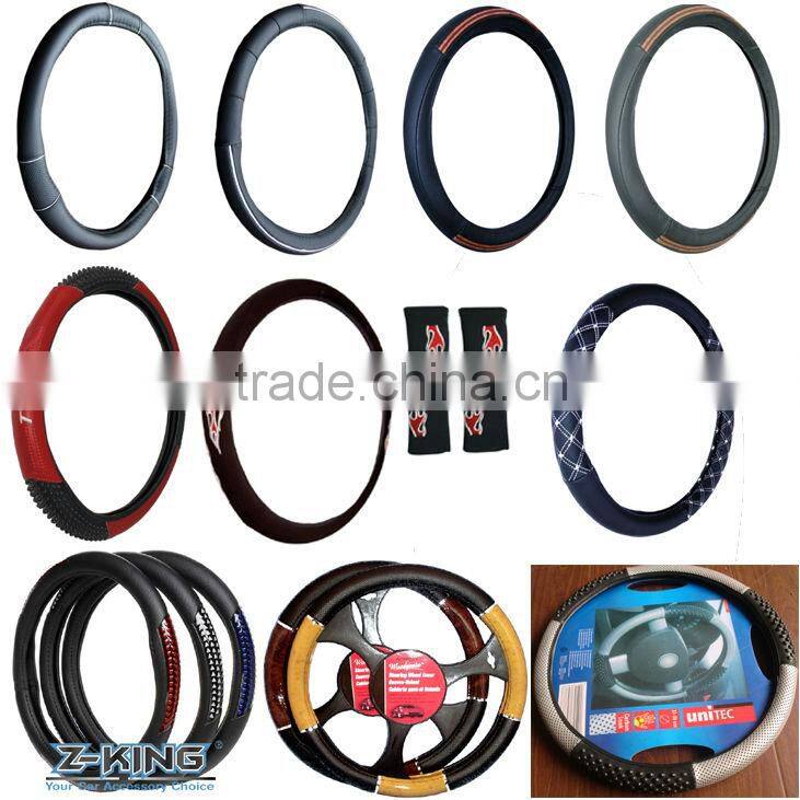 leather steering wheel cover