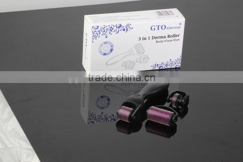2015 newest 180/600/1200 pins microneedle skin roller