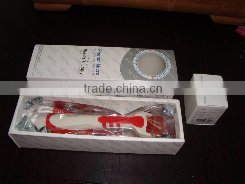 MNS derma roller/micro needle roller/beauty roller with Blue photon light