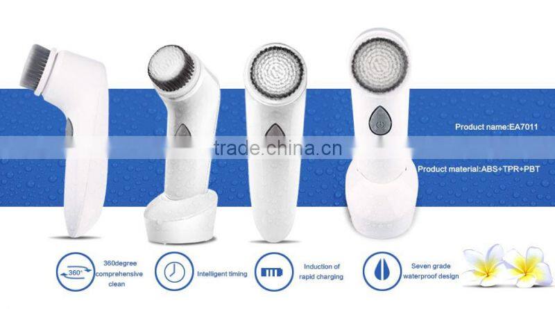2017 Latest Waterproof Sonic Vibrating Rechargeable Facial Cleansing Brush
