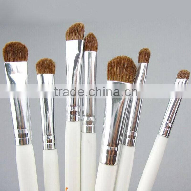 7pcs Natural hair long lasting eye shadow makeup brush for smudge make up