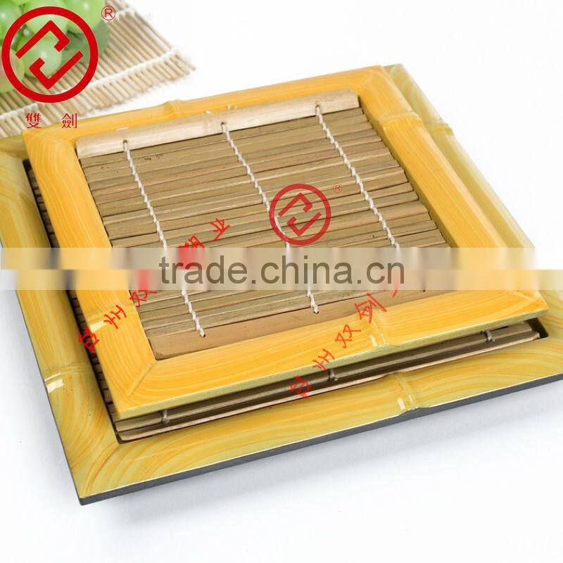 Plastic bamboo dinnerware