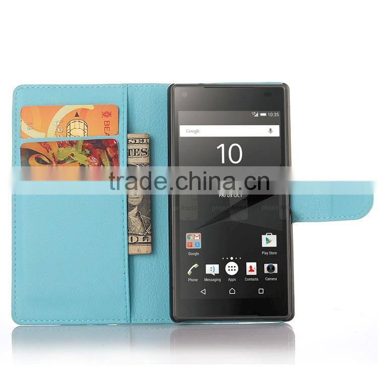 CHEAP COW SKIN TEXTURE Soft Wallet Case Stand PU Leather Case For SONY XPERIA Z5 E6603 E6633 FLIP LEATHER CREDIT CARD CASE