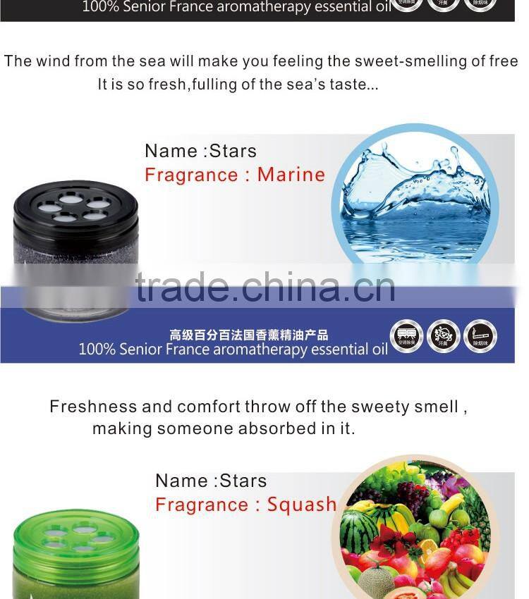 Natural smell air freshener car gel perfume
