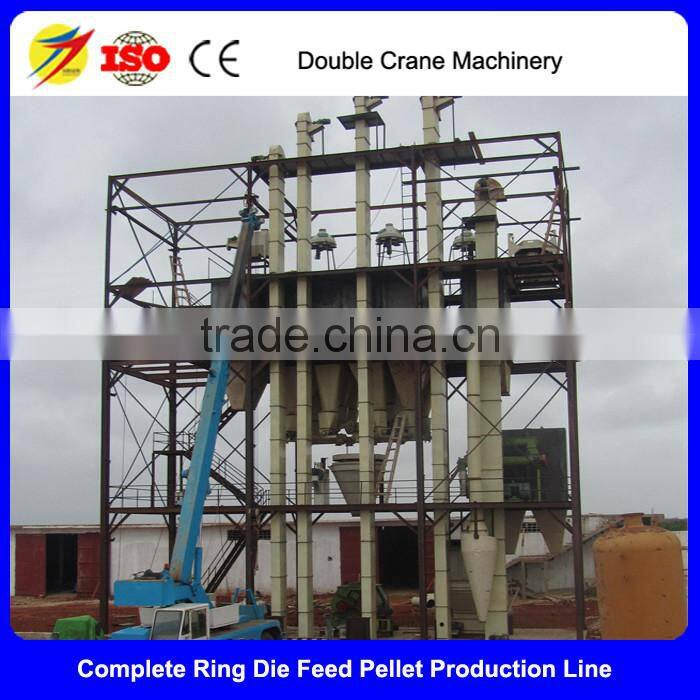 Good quality poultry feed processing line equipment 3-6tph