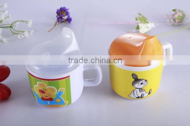 food grade light weight melamine white mug with handle for kids