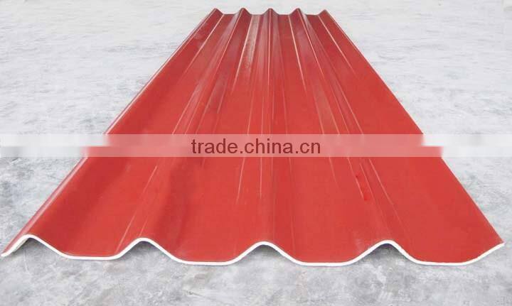 Pig farm MgO roof tile with Anti-aging film coat and fiireproof insulation of 5mm thickness,960mm width