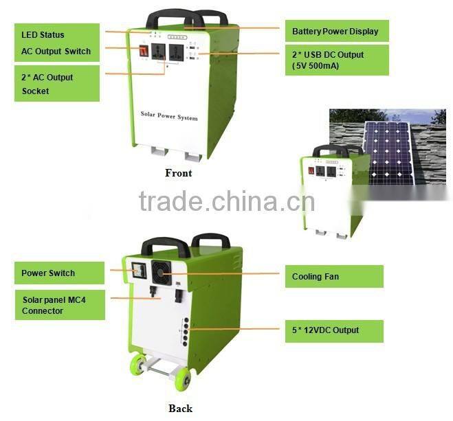Portable solar power system 300W