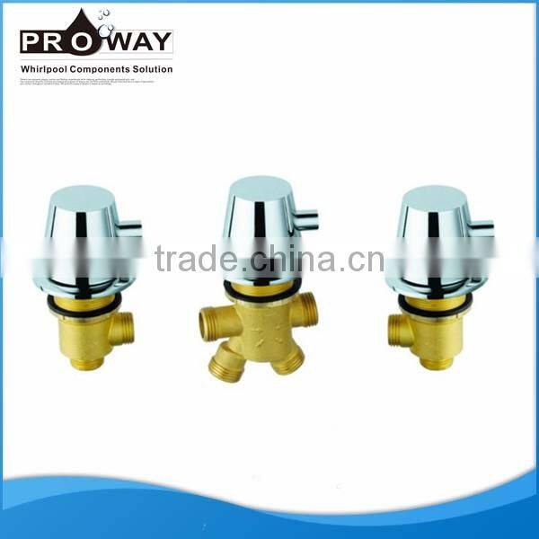 Chrome Bathroom Accessories Shower Tap Mixer Bathtub Faucet Diverter Valve