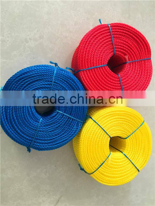 Marine ropes pp material rope pe color rope