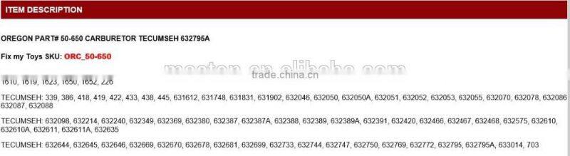 A1DIRECT CARBURETOR FOR TECUMSEH 632795A TVS 75 90 100 105 115 TVXL90 TVS105