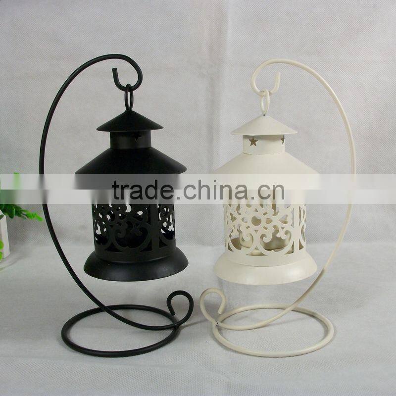 Wrought Iron Classical Street Lamp Candlestick Wedding Gift Candle Holder