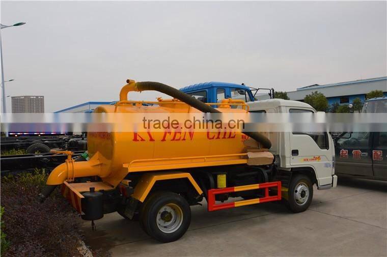 Forland 3 cubic meters sewage suction truck / sewage suction tanker truck for sale