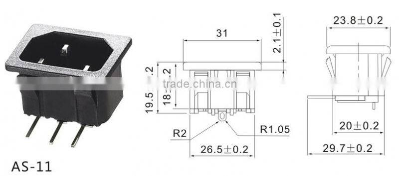 10A 220V AC power socket