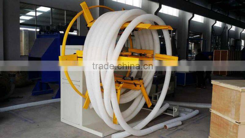Horserider Single Wall Corrugated Flexible Pipe Production Line/Plastic Telescopic Pipe Machine/PVC Soft Pipe Extrusion Plant