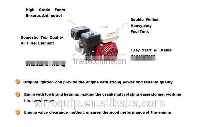 Model S160 Chinese Honda Type 5.5hp gasoline engine 168f