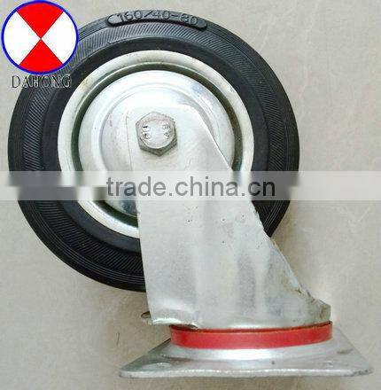6 inch garbage bins rubber caster,